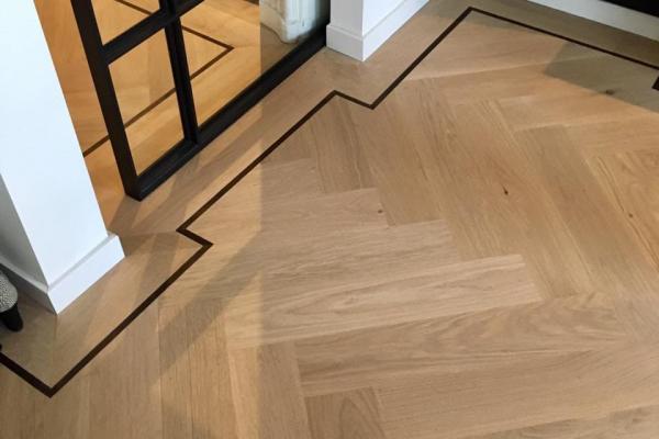 Visgraatvloer in een jaren '30 huis